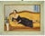 Giovanni Bussa, Elegant Lady Reclining on a Yellow Sofa, Oil Painting, Early 20th Century For Sale - Image 4 of 4