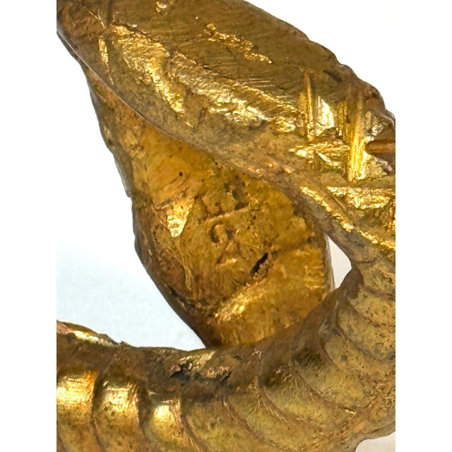 Art Deco French Art Deco Ormolu Serpent Handle, Stamped LT / 2, circa 1925–1935 For Sale - Image 3 of 18