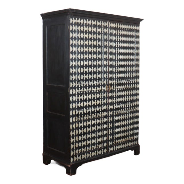 English Harlequin Wardrobe, 1800s For Sale
