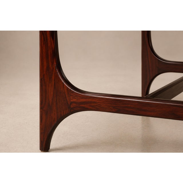1960s Brasilia Dining Table in Brazilian Rosewood & Marble, Brazil, C. 1965 For Sale - Image 5 of 18