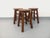Vintage Wooden Stools, 1960s, Set of 3 For Sale - Image 10 of 11