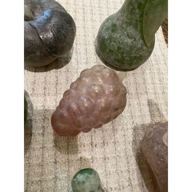 1980s Italian Murano Glass Assorted Colorful Fruit - Set of 7 For Sale In New York - Image 6 of 10