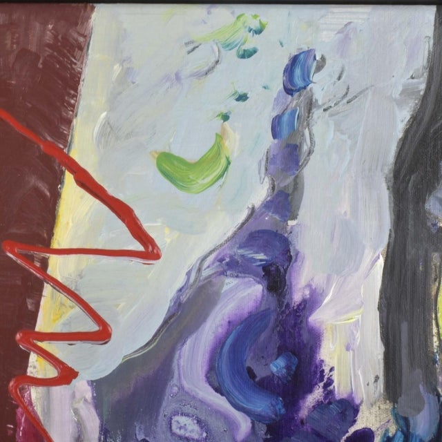 1990s Luis Barreto Venezuelan Abstract Acrylic Painting, Signed & Dated 1999 For Sale - Image 5 of 6