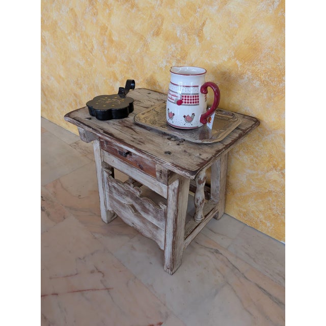 Rustic Rustic Side Table, 1960 For Sale - Image 3 of 16