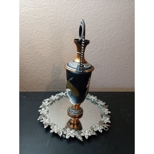 1970s Gorgeous Hand-Made Greek Copper Pitcher or Ewer. For Sale - Image 5 of 7