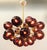 Italian 21st Century Ovale Natural Brass Amethyst Bubbles Murano Sputnik Chandelier by Fabio LTD For Sale - Image 3 of 6