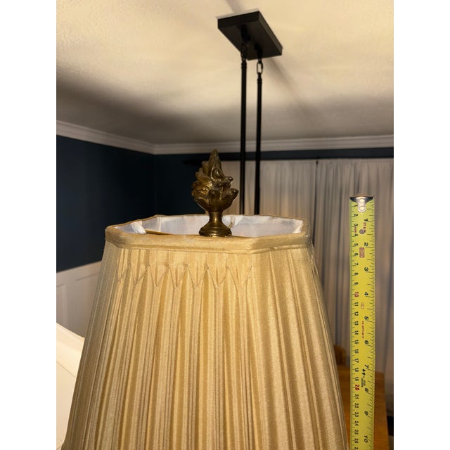 1980s John Richard’s Collection Neoclassical Brass and Crystal Corinthian Column Floor Lamp - a Pair For Sale - Image 13 of 15