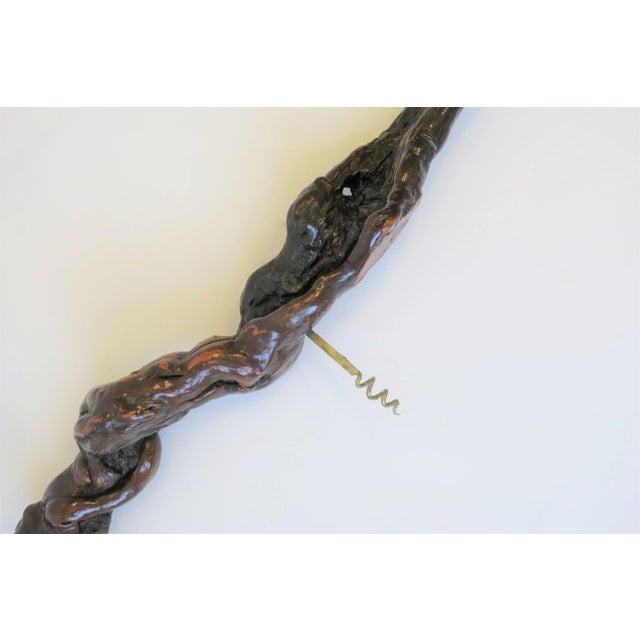 French Fruitwood Corkscrew Wine Bottle Opener, Large For Sale In New York - Image 6 of 9