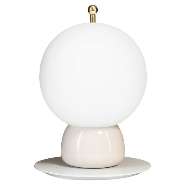 Athena Table Lamps in Pink Ceramic & Glass from Ini Archibong, London, 2018, Set of 2 For Sale - Image 9 of 9