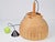 Scandinavian Wicker Rattan and Pine Pendant Lamp, 1960s For Sale - Image 6 of 9