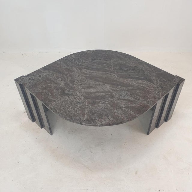 Italian Granite Coffee Table, 1980s For Sale - Image 6 of 18