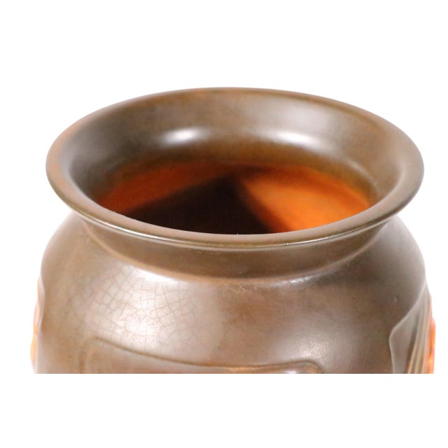 Roseville Pottery Rosecraft Panel Art Deco Vase C. 1920-26 For Sale - Image 11 of 12