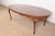 American Henkel Harris Queen Anne Solid Mahogany Extension Dining Table, Newly Refinished For Sale - Image 3 of 12