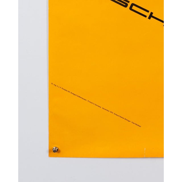 Green Porsche Wins Riverside Can-Am Poster from Atelier Strenger, 1973 For Sale - Image 8 of 9