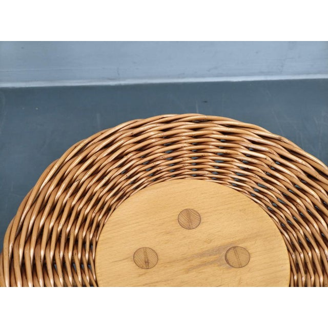 Rattan Side Tables by Jan Kalous for Uluv, 1970s, Set of 2 For Sale - Image 8 of 12