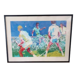 1974 "Men's Doubles" Leroy Neiman Sport Signed Serigraph, Framed