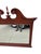Thomasville Thomasville Collectors Cherry Wall Dresser Mirror Chippendale Broken Arch Top For Sale - Image 4 of 7