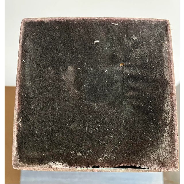 Vintage Bronze and Verdigris Extra Tall Palm Tree Candleholder For Sale - Image 11 of 12