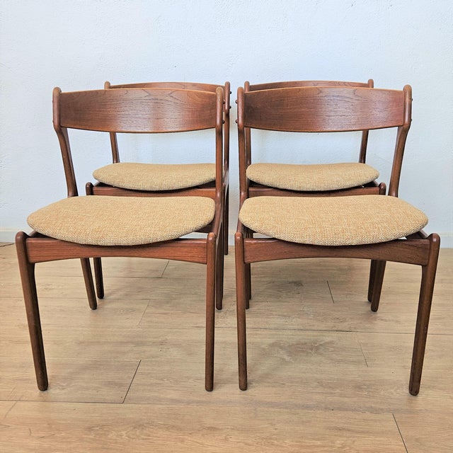 Brown Mid-Century Modern Danish Chairs by Erik Buck for OD Møbelfabrik, 1960s, Set of 6 For Sale - Image 8 of 8
