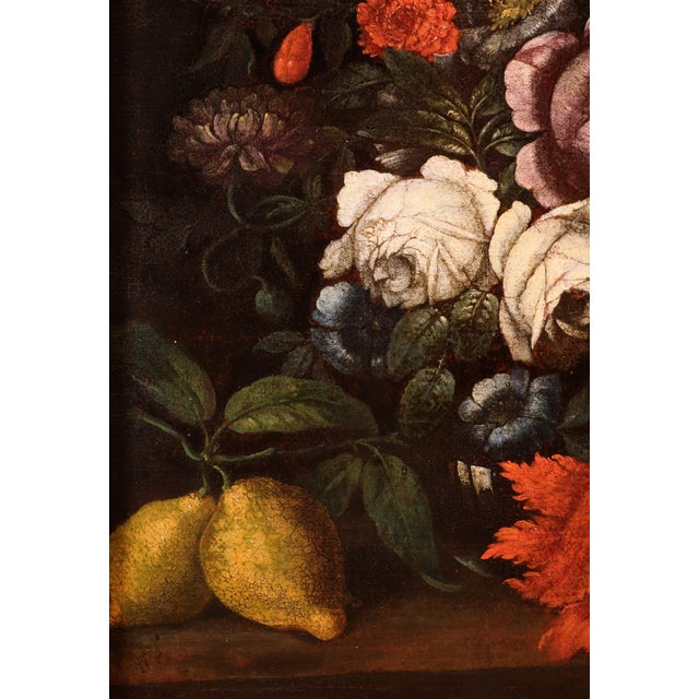 Follower of Abraham Brueghel, Still Life, 1700, Oil on Canvas For Sale - Image 7 of 14
