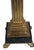 Black 1991 Neoclassical Solid Brass & Black Marble Column Table Lamp by Chapman W/ Frederick Cooper Paisley Damask Shade - 35" For Sale - Image 8 of 17