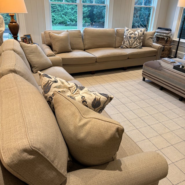 ,Extra Long Hickory Chair Sofa—two Available For Sale - Image 12 of 16