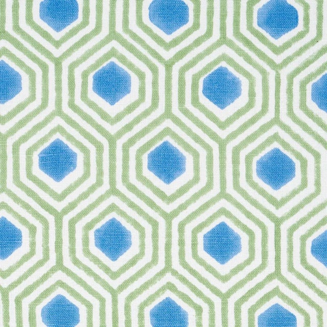 Otis a fun and cheerful geometric fabric that sits on the groovier side of preppy. Hand screen-printed in India on a...