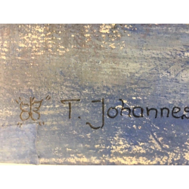Blue Johannes T. Schmetterling, Blue Composition, 1994, Mixed Media, Framed For Sale - Image 8 of 13