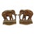 Stately Antique 1920’s Finely-Cast With Bronze Finish, ‘Mirrored’ Pair Elephant, Pachyderm Bookends For Sale