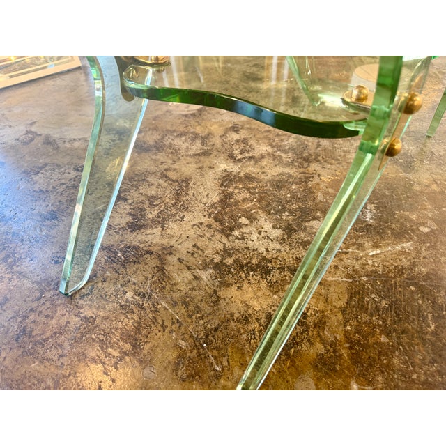 1970s Luigi Brusotti Sculptural Glass Coffee Table, Italy, 1970s For Sale - Image 5 of 13