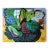 Marc Zimmerman "Jungle Bouquet" Oil Painting, Tropical Interior Still Life, Dense Botanical Arrangement, Green and Orange, Contemporary Art West Coast For Sale