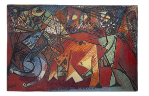 Large Danish Pablo Picasso Wool Art Rug from Ege Axminster, 1990s