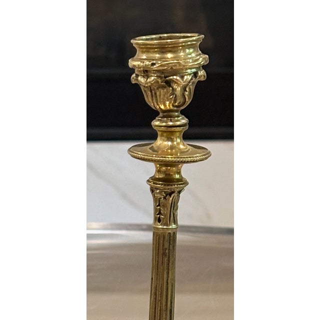 Early 20th Century English Brass Candlesticks With Lion Paw Tripod Bases - A Pair For Sale - Image 17 of 17