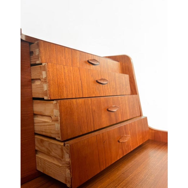 Brown Danish Secretary in Teak from Storgaard Nielsen, 1960s For Sale - Image 8 of 16