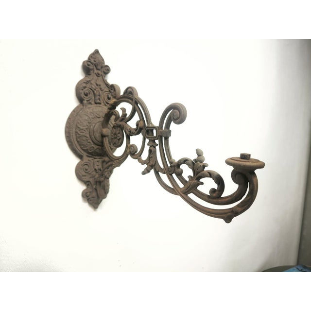 Antique Cast Iron Arm Bracket, 1890s For Sale - Image 18 of 18