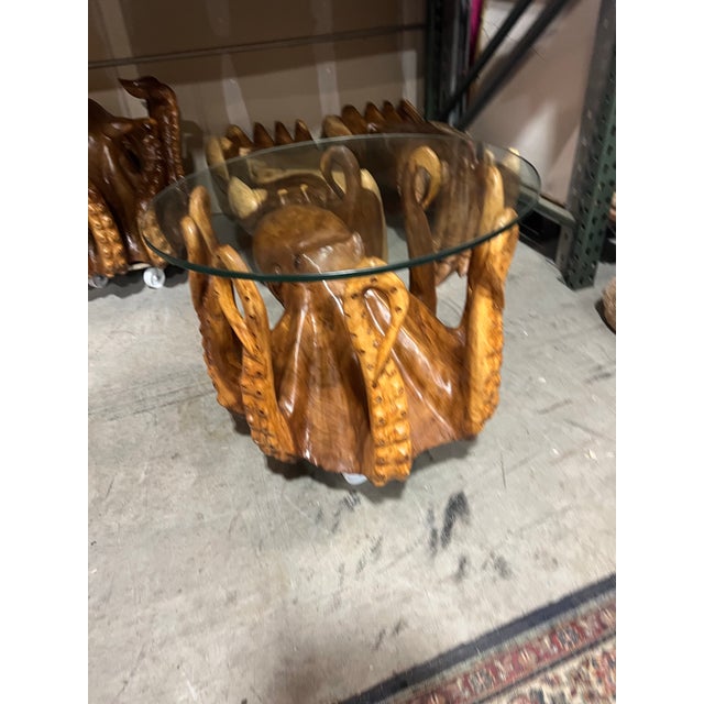 1970s Beach House Coastal Chic Octopus Coffee Table For Sale - Image 4 of 6