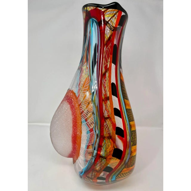 Contemporary Murano Vase by Schiavon For Sale - Image 3 of 12