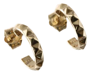 Studded Hoop Huggies by Anjalé, A Pair