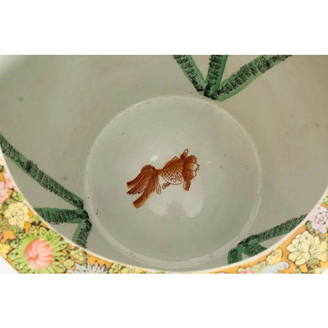 Qing Dynasty Canton Famille Rose Vases on Stands, China, 1950s, Set of 2 For Sale - Image 18 of 18