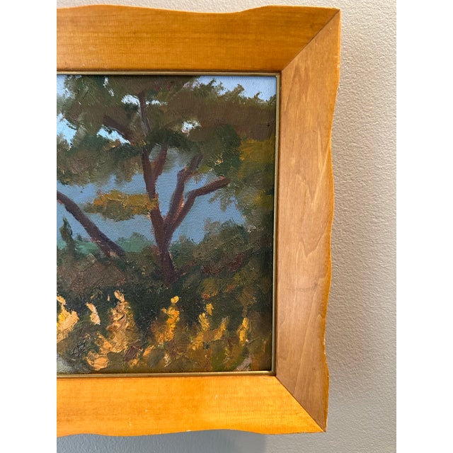 Vintage Framed Plein Air California Landscape Oil Painting For Sale In Los Angeles - Image 6 of 13