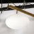 Metal Modernist Asymmetrical Brushed Brass & Frosted Glass Four-Arm Globe Chandelier For Sale - Image 7 of 12