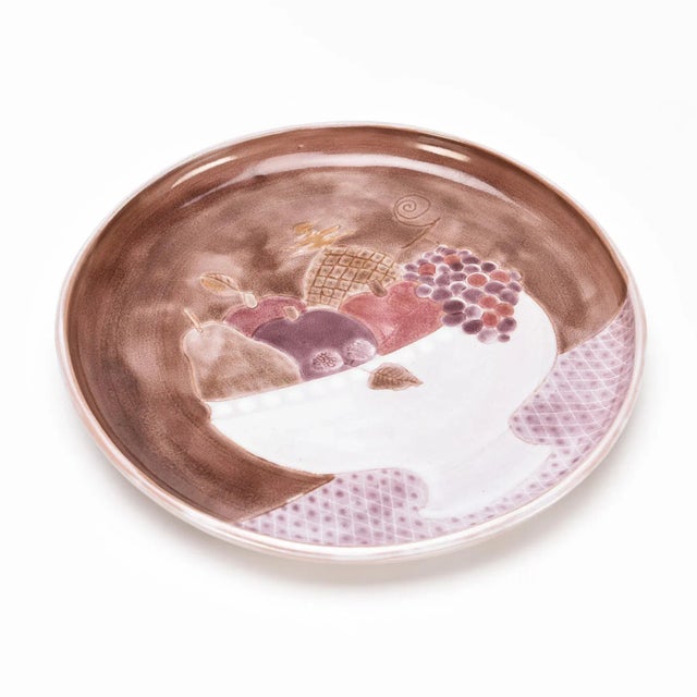 1960s Round Ceramic Dish by Robert and Jean Cloutier, 1960s For Sale - Image 5 of 5