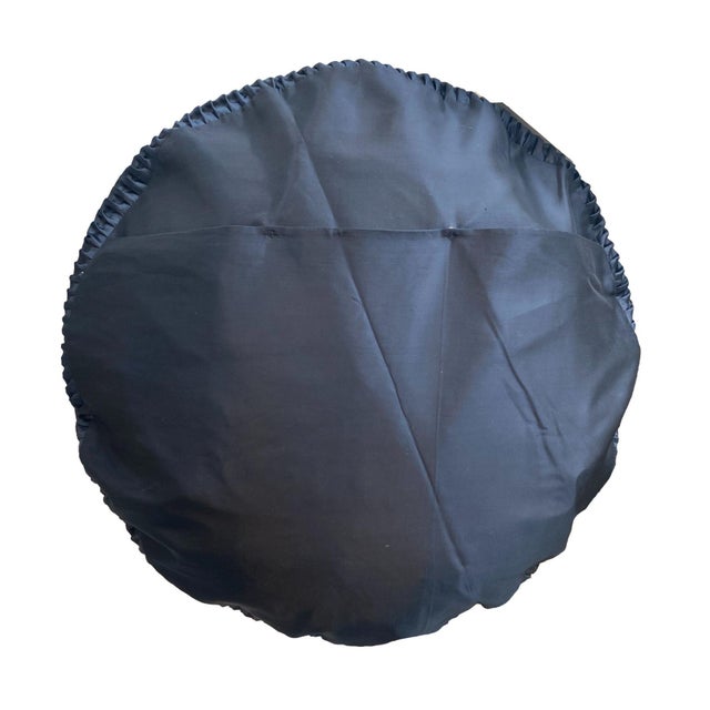 Custom Embroidered Butterfly Garden Pillow For Sale - Image 4 of 5