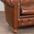 20th Century Vintage Brown Leather Chesterfield Two Seat Sofa Loveseat From Denmark For Sale - Image 10 of 14