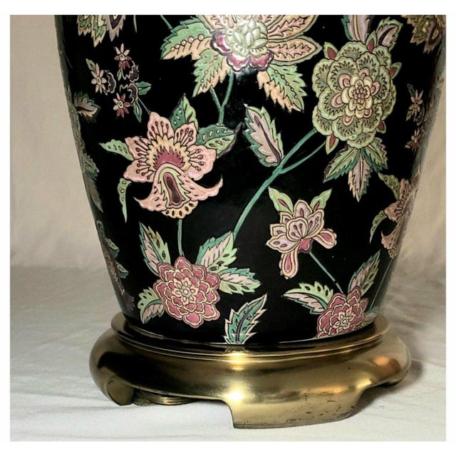 Vintage Paul Hanson Famille Noire Chinoiserie Table Lamp | Designer Lighting Accent For Sale - Image 9 of 10