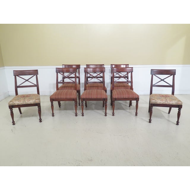 Hickory White X Back Design Dining Room Chairs- Set of 8 ...