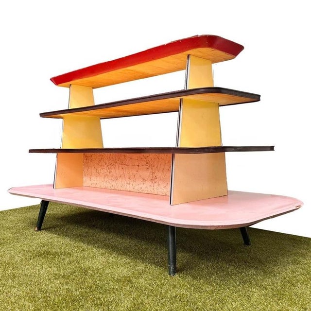 Vintage Gondola Display Shop Rack, 1950s For Sale - Image 9 of 9