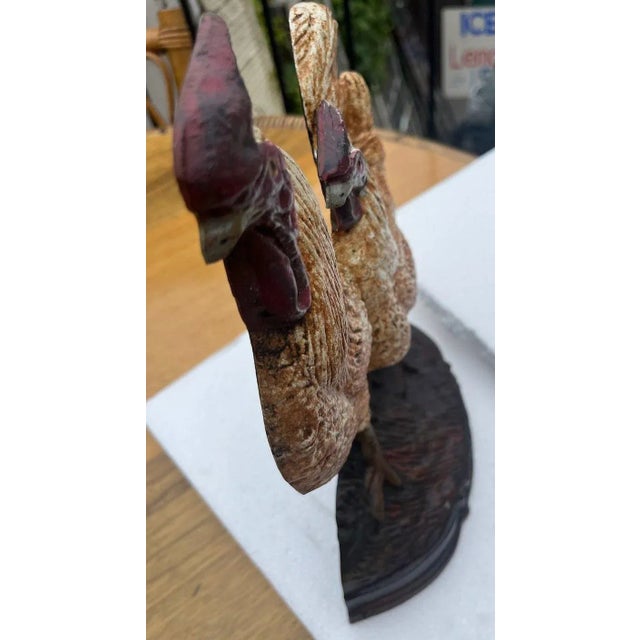 20Thc Original Painted Rooster Doorstop For Sale - Image 4 of 5