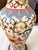 Vintage Bombay Company Hand-Painted Floral Ceramic Table Lamp, Ornate Chinoiserie Style, Antique Brass Base For Sale In Naples, FL - Image 6 of 12