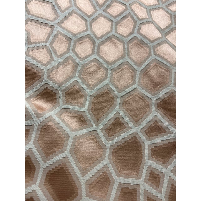 Geometric 20”x20” Feather/Down Pillows - A Pair For Sale In Chicago - Image 6 of 7